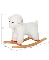 Streamdale Furniture Lamb Rocking Horse: Stuffed Animal Ride for Kids