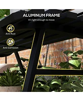 48.5" Aluminum Park Bench for Outdoor Spaces