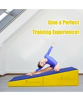 Givimo Tumbling Incline Gymnastics Exercise Folding Wedge Ramp Mat