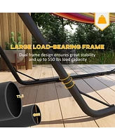 Adjustable Steel Hammock Stand for Two