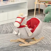 Streamdale Furniture Gray Ride-On Rocking Horse for 18-36 Months