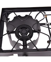 Givimo 150000 Btu Double Burner Outdoor Stove Bbq Grill