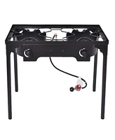Givimo 150000 Btu Double Burner Outdoor Stove Bbq Grill