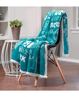 Chanasya Premium Hope & Faith Gift Throw Blanket - Cozy, Warm Fluffy Sherpa