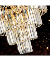 Streamdale Furniture Modern Crystal Chandelier for Home Decor (Dia 23.6")