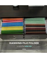 Simplie Fun 2-Drawer File Cabinet with Lock for Home Office