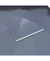 10' x 12' Gazebo Canopy Replacement Top, 2-Tier Cover with Drainage (Blue)
