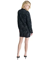 Dkny Women's Round-Neck Long-Sleeve Sweater Dress