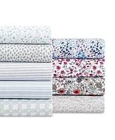 Sunham Microfiber Easy Care Printed -Pc. Sheet Set