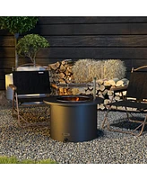 2-in-1 Smokeless Fire Pit with Grill