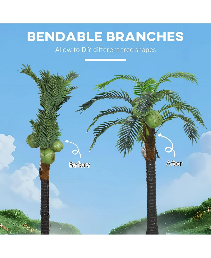 Streamdale Furniture Tropical 5' Palm Tree Light Decoration