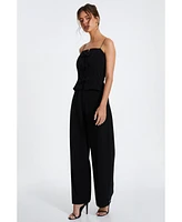 Quiz Women's Scuba Crepe Bow Front Jumpsuit