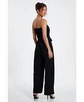 Quiz Women's Scuba Crepe Bow Front Jumpsuit