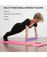 Yescom 3 Pack Resistance Loop Bands Set Workout Fitness Fabric Bands Gym Home Yoga