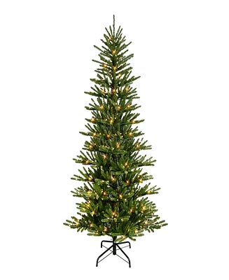 Puleo Pre-Lit Artificial Spruce Tree ft