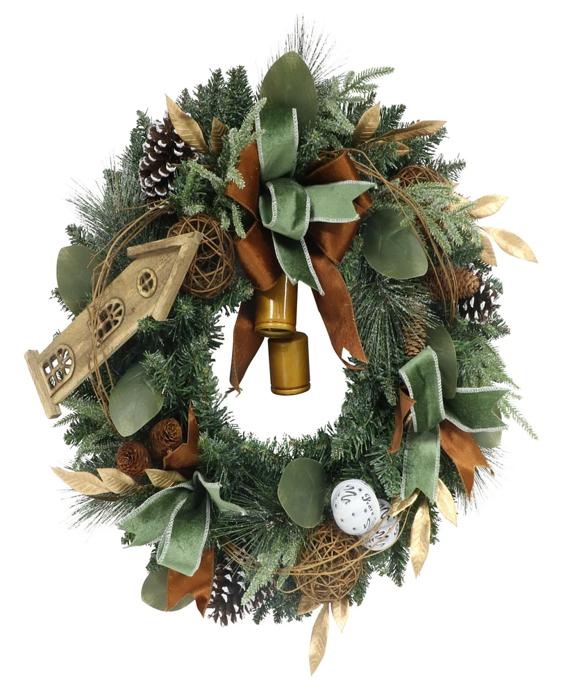 Puleo Adorned Artificial Wreath 24 Inch