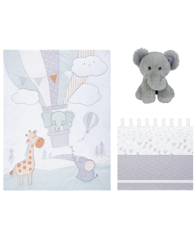 Sammy & Lou Up Up & Away 4 Piece Crib Bedding Set