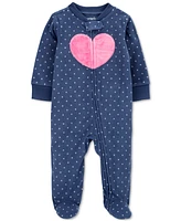 Carter's Baby Boys and Girl 2 Way Zip-Up Sleep & Play Fleece Footie Pajamas