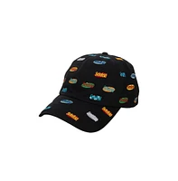 Seinfeld Men's Multi Logo Adult Black Baseball Cap