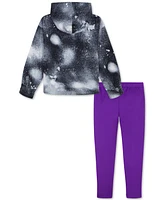 Under Armour Toddler & Little Girls 2-Pc. Printed Hoodie Solid Leggings Set