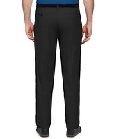 Pga Tour Men's Flat Front Micro Grid Textured Trousers