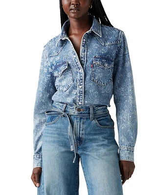 Levi's Women's The Ultimate Western Cotton Denim Shirt