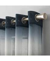 Atlantic Ombre Open Weave Sheer Grommet Curtain Panel