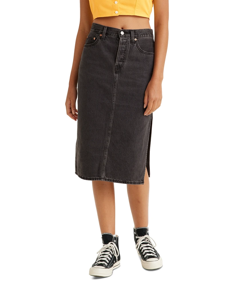 Levi's Women's Denim Pencil Midi Skirt