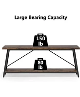 Tribesigns 70.9 Inches Extra Long Sofa Table Behind Couch, Industrial Entry Console Table for Hallway, Entryway