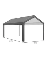 Streamdale Furniture 10' x 20' Carport Cover: Uv and Water Resistant