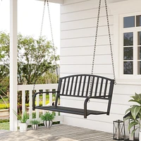 2-Person Patio Swing Bench with Chains, 528 lb Capacity