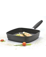 BergHOFF Scala Nonstick 12.5" Square Grill Pan, Removable Handle