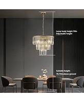 Streamdale Furniture Gold Luxury Crystal Chandelier Modern Chandeliers Lights