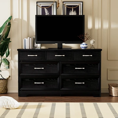 Streamdale Furniture Modern 3+7 Drawer Dresser for Bedroom, Living Room and Hallway