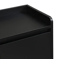 Simplie Fun Sleek Minimalist Shoe Cabinet with Adjustable Shelves