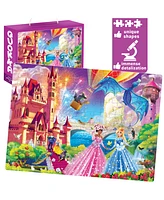 Quokka 3X Set 300-Piece Floor Jigsaw Puzzles for Kids Ages 10-12 - Unicorn