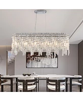 Elegant Oval Crystal Chandelier for Modern Homes