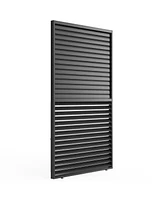 Streamdale Furniture 10FT Aluminum Louver Grille for Privacy and Sun Control