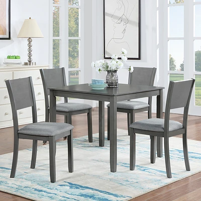 Simplie Fun Modern 5-Piece Dining Set for Kitchen and Dining Room