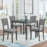 Streamdale Furniture Modern 5-Piece Dining Set for Kitchen and Dining Room