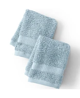 Lands' End Organic Cotton 2-Piece Washcloth Set