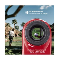 Yescom 1000 Yards 6x Golf Rangefinder Accurate Scan Flag-lock Speed Slope Angle Hunting