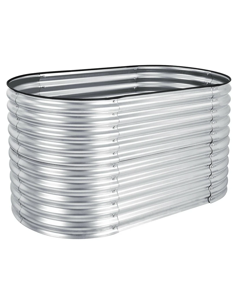 Sugift Raised Garden Bed with Open Base for Growing Vegetables