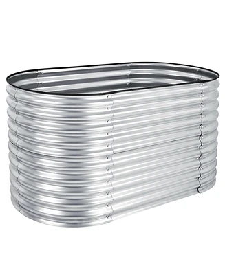Sugift Raised Garden Bed with Open Base for Growing Vegetables