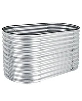 Sugift Raised Garden Bed with Open Base for Growing Vegetables