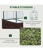 Streamdale Furniture 5' x 2.5' Mini Green House Kit with Shelves