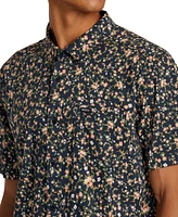 Rvca Men's Botanical Short Sleeve Shirt