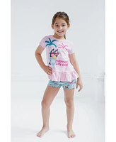 Bluey Little Girls T-Shirt and French Terry Shorts Outfit Set to (2T - 10-12)