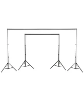 7x10Ft Photography Background Backdrop Support Stand Kit For Live Stream Packs