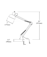 Dainolite 36" Metal Spring Balanced Clamp-on Task Lamp